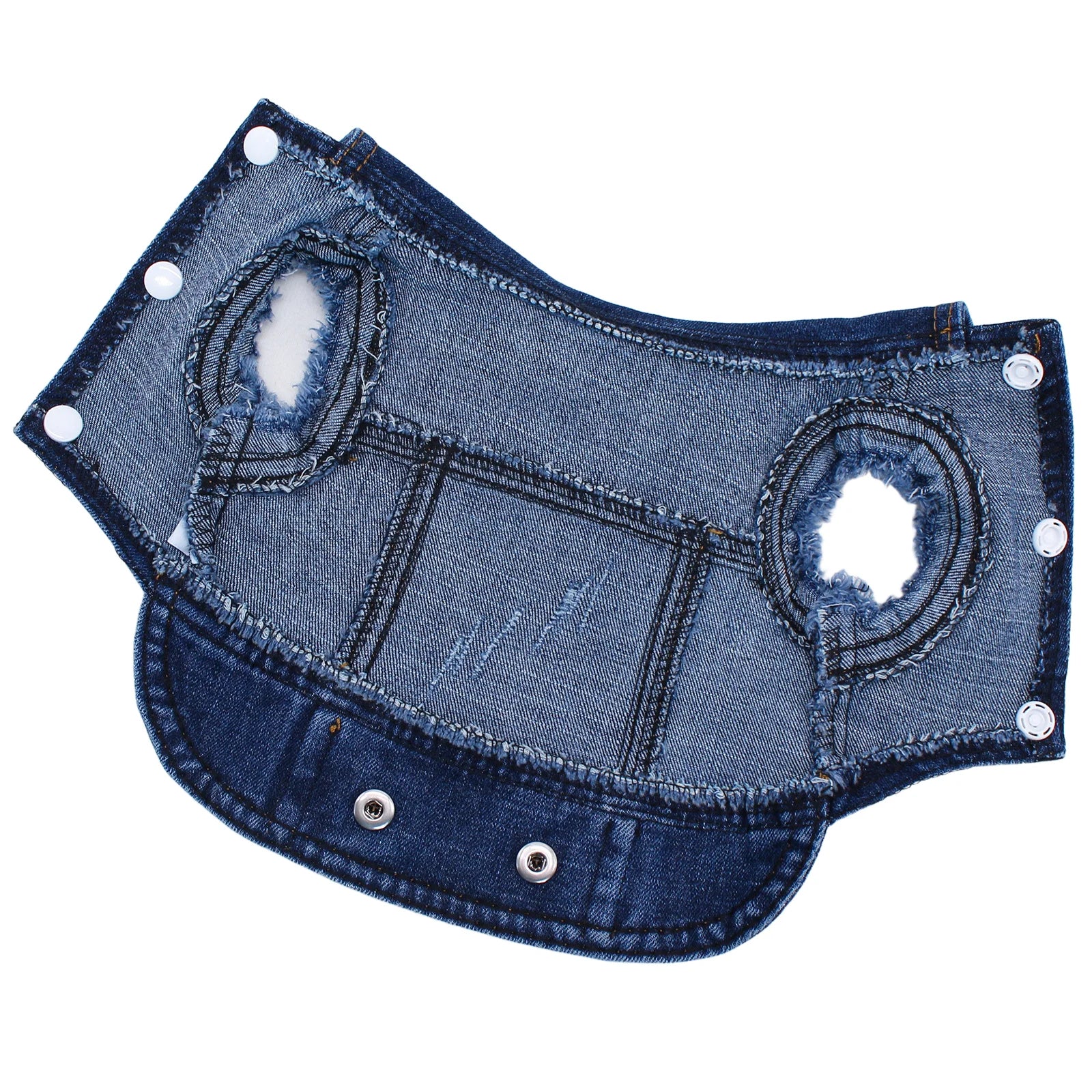 Dog Jean Jacket for Small and Medium Dogs, Comfortable Outdoor Puppy Outfits, Perfect for Cats Doggie