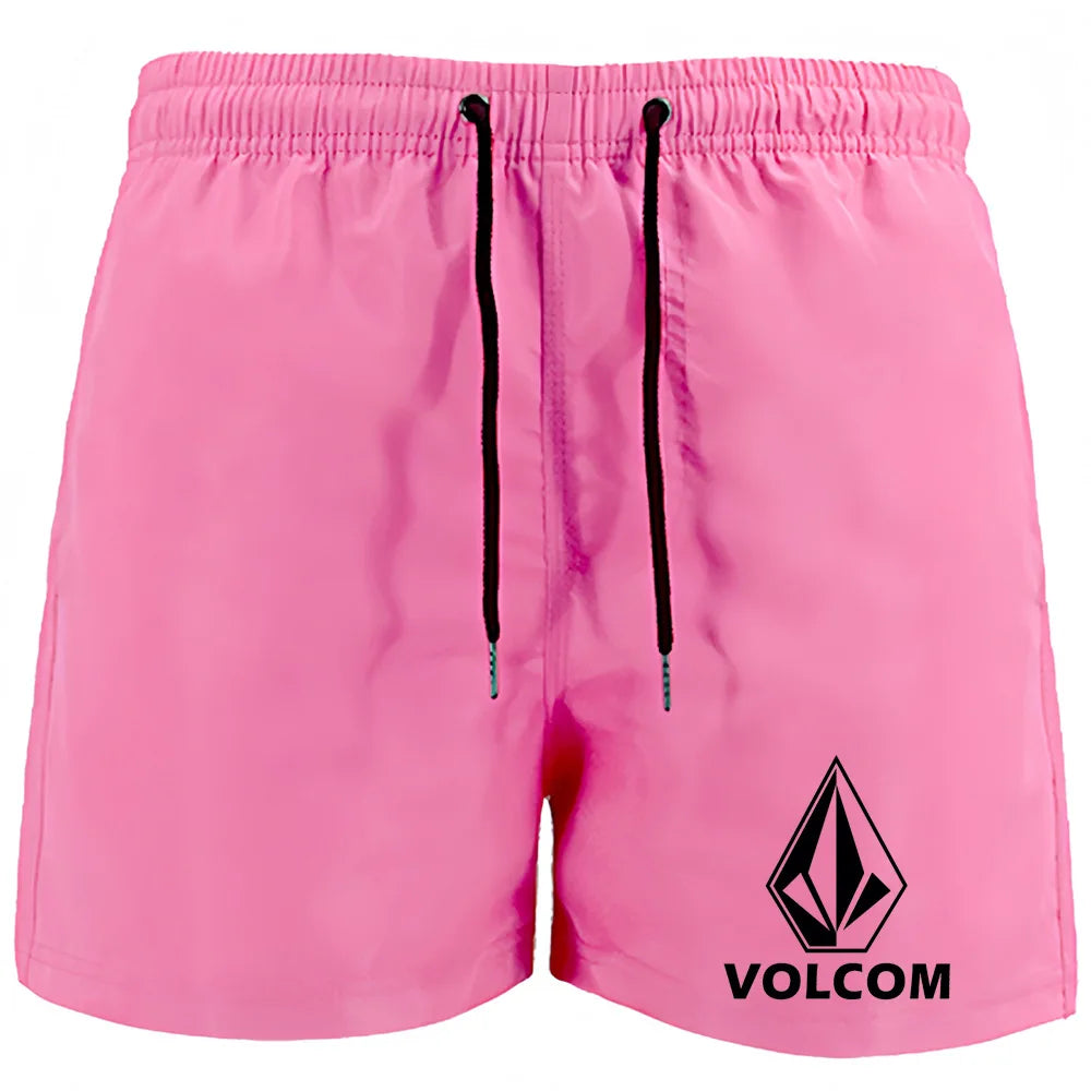 Men's Beach Shorts Swimwear Drawstring with Mesh Lining Male Swimming Trunks Quick drying Swimsuit Mens Swim Briefs Surf Shorts