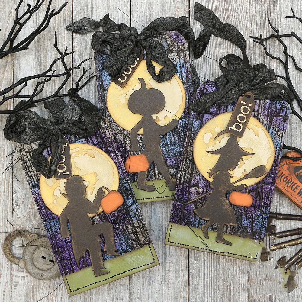 Halloween Collection Metal Cutting Dies Decorating Memory Book Pumpkin Bat Diecut For DIY Scrarpbooking Paper Craft Cards Making