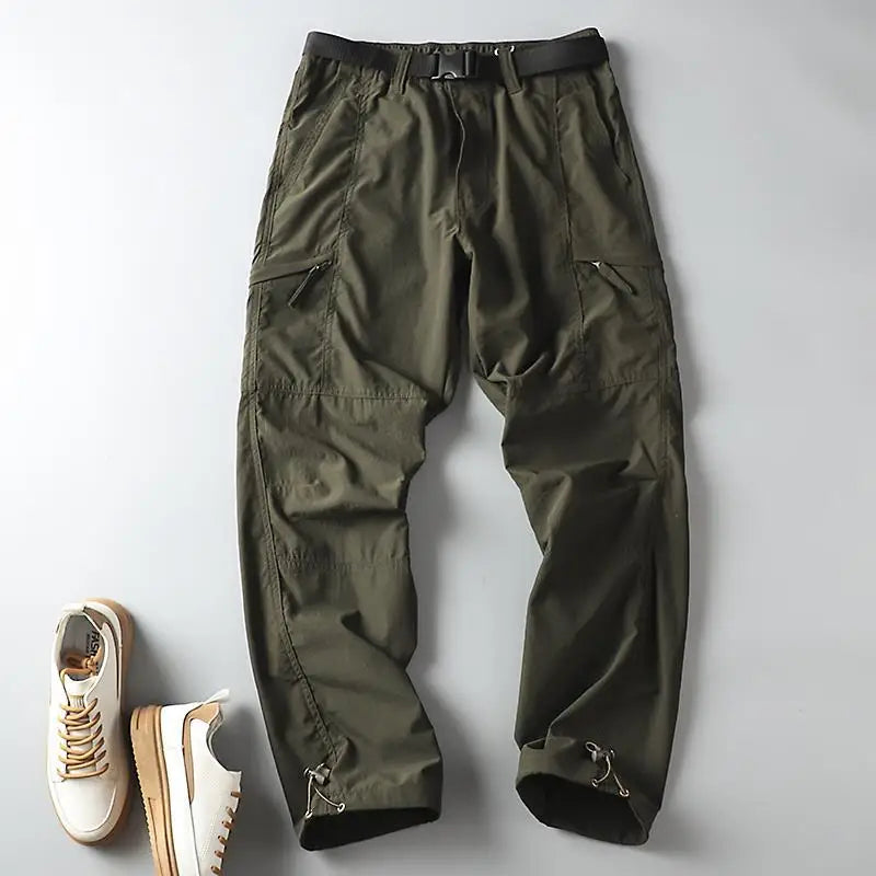 Outdoor Workwear Pants Men's Loose Fce Lined Thi Soft ell Hiking Pants Windproof Waterproof Polyester Fiber Straight Leg