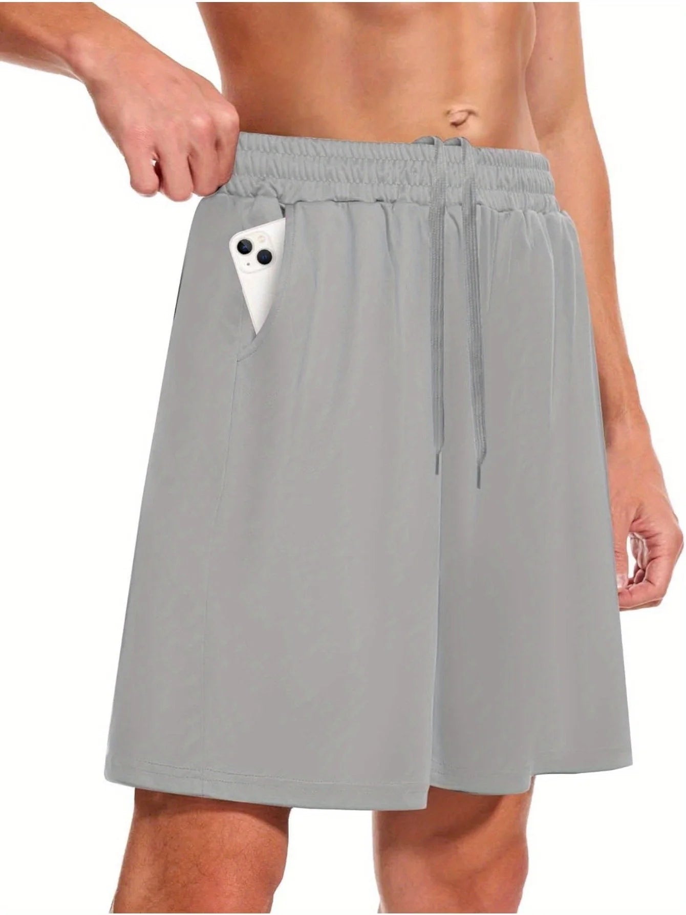 Athletic Shorts for Men with Pockets and Elastic Waistband Quick Dry Activewear