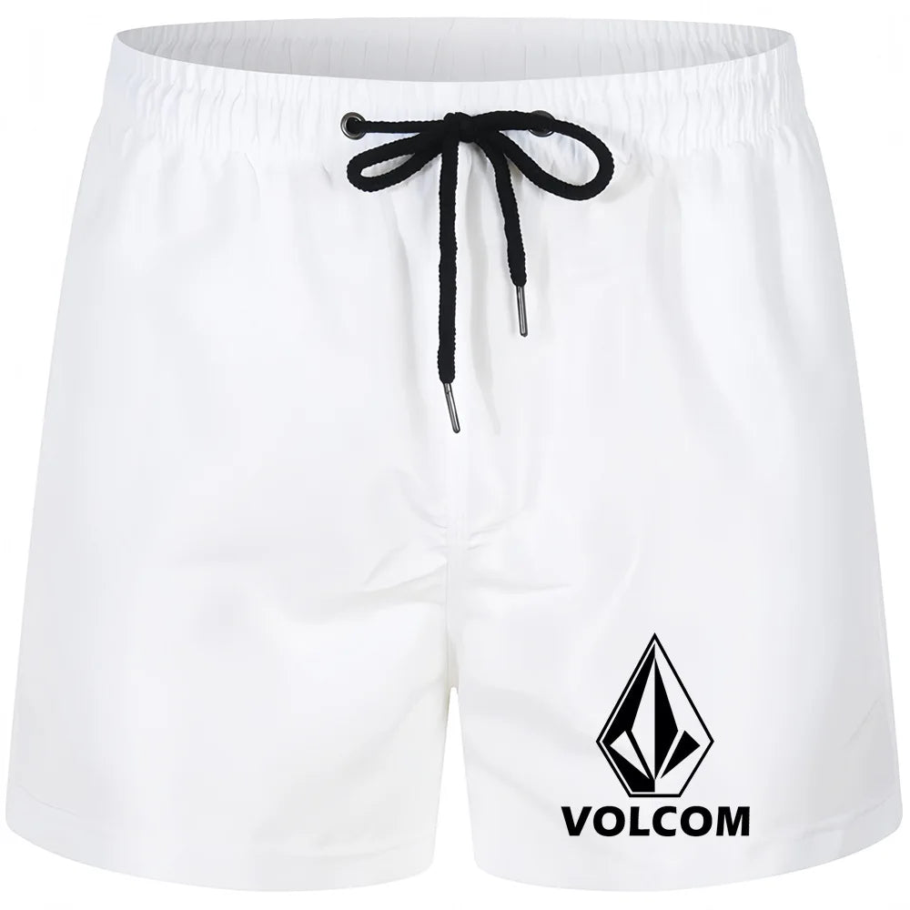 Men's Beach Shorts Swimwear Drawstring with Mesh Lining Male Swimming Trunks Quick drying Swimsuit Mens Swim Briefs Surf Shorts