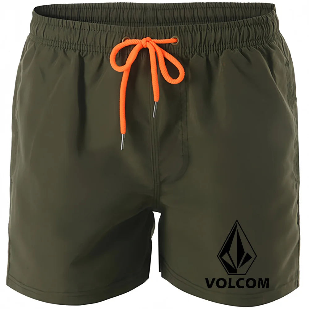 Men's Beach Shorts Swimwear Drawstring with Mesh Lining Male Swimming Trunks Quick drying Swimsuit Mens Swim Briefs Surf Shorts