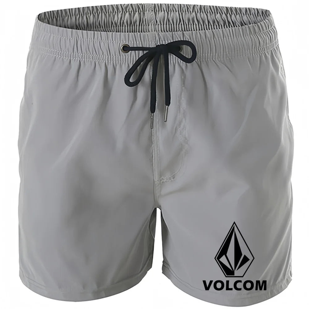 Men's Beach Shorts Swimwear Drawstring with Mesh Lining Male Swimming Trunks Quick drying Swimsuit Mens Swim Briefs Surf Shorts