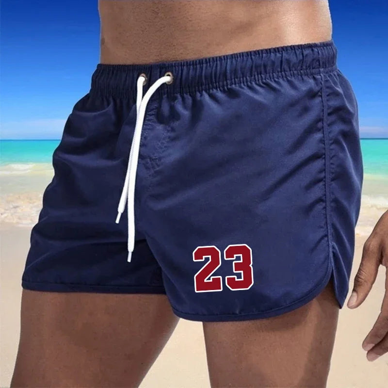 Men Clothing Beach wear 2024 Sports Shorts Men Pockets Surfing Summer Swimming Trunks Breathable Men's Beach Shorts Quick Dry