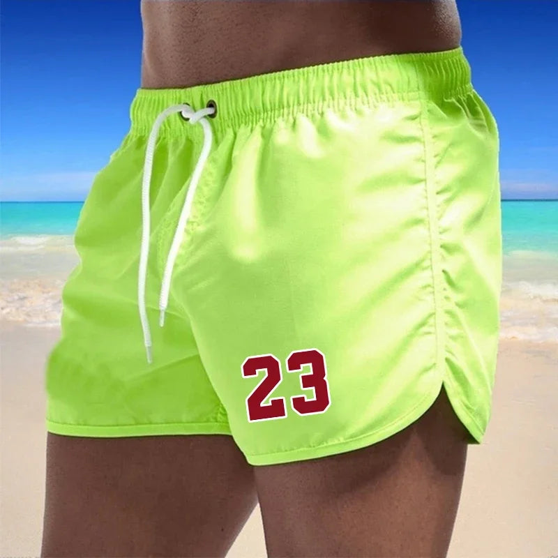 Men Clothing Beach wear 2024 Sports Shorts Men Pockets Surfing Summer Swimming Trunks Breathable Men's Beach Shorts Quick Dry