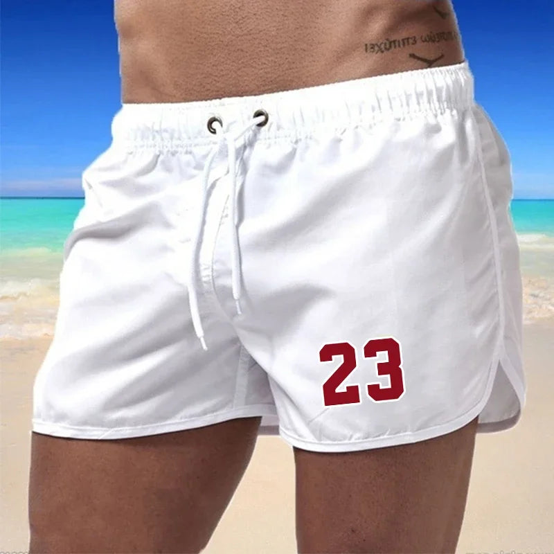 Men Clothing Beach wear 2024 Sports Shorts Men Pockets Surfing Summer Swimming Trunks Breathable Men's Beach Shorts Quick Dry