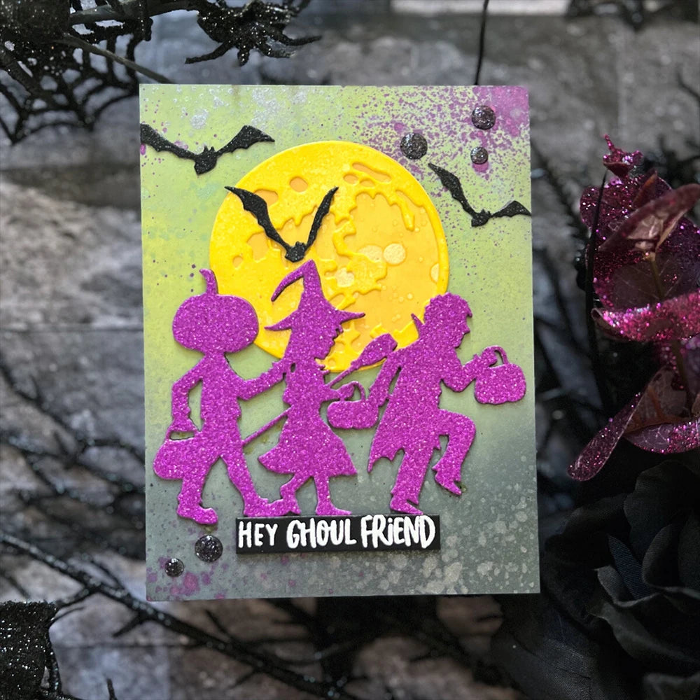 Halloween Collection Metal Cutting Dies Decorating Memory Book Pumpkin Bat Diecut For DIY Scrarpbooking Paper Craft Cards Making