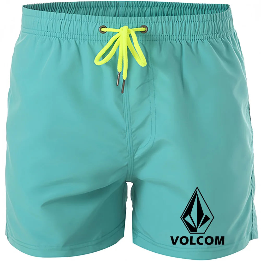 Men's Beach Shorts Swimwear Drawstring with Mesh Lining Male Swimming Trunks Quick drying Swimsuit Mens Swim Briefs Surf Shorts